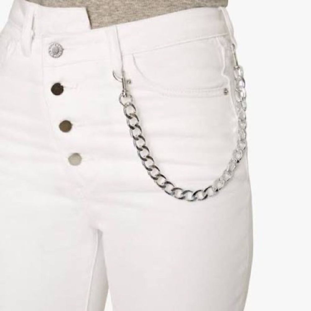 Weworewhat crossover straight leg jeans